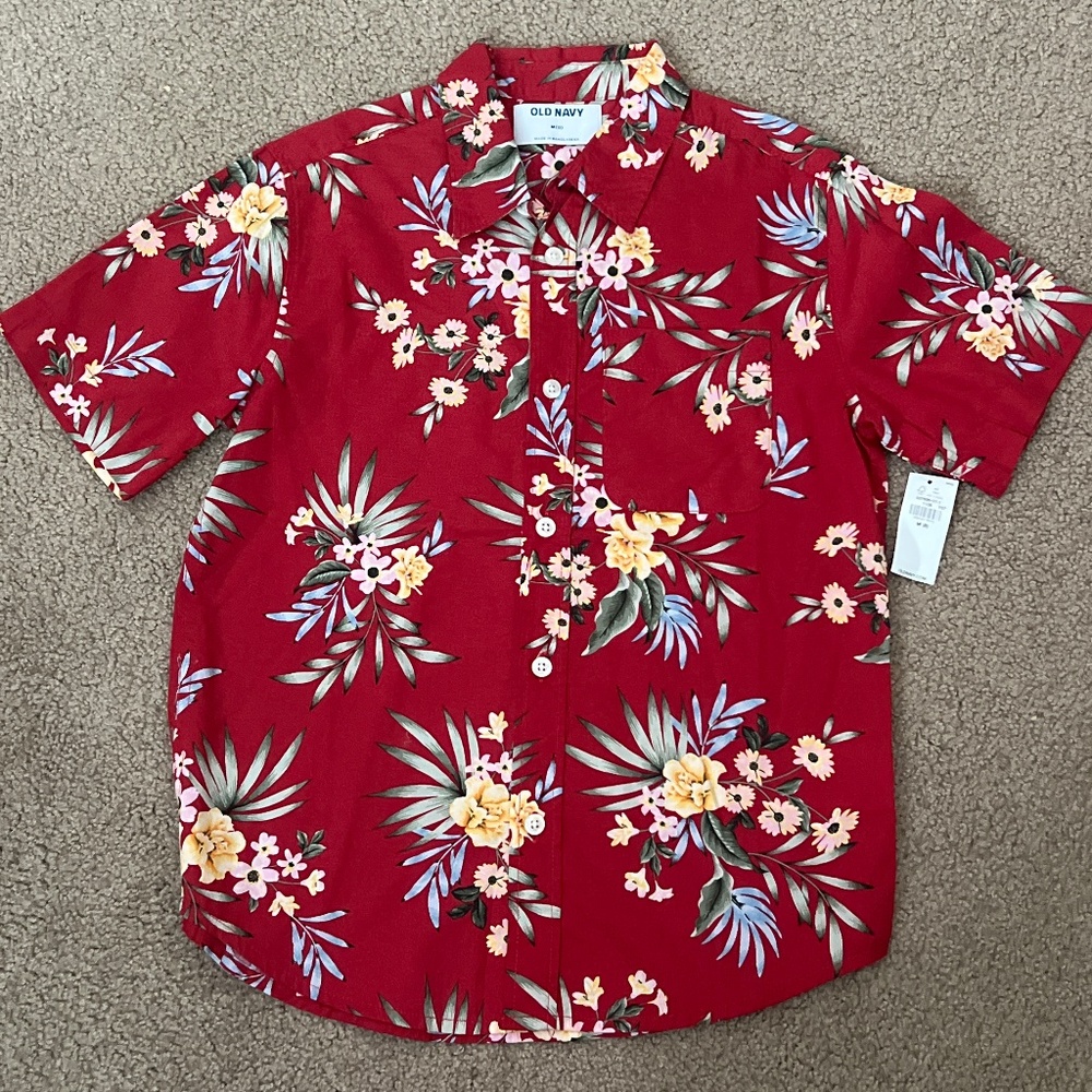NWT Old Navy floral button down